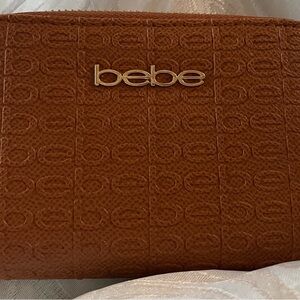 MARK DOWN Bebe Brown Embossed Wallet New